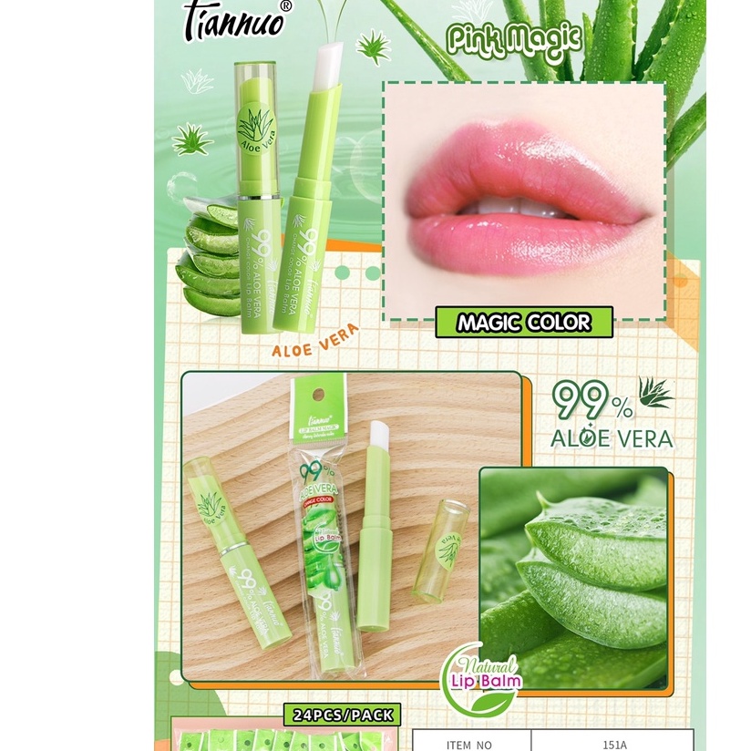 No.151/167/168/169 Tiannuo LIP BALM ลิปบาล์ม ลิปเพิ่มความชุ่มชื้น บำรุงริมฝีปาก ริมฝีปากนุ่ม หอมกลิ่นผลไม้ แก้ปากคล้ำ