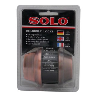 DEADBOLT 1 ด้าน SOLO 8801 ACSOLO 8801 AC SINGLE DEADBOLT