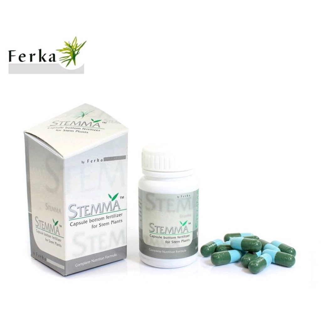 Ferka Stemma ปุ๋ยไม้น้ำ สำหรับไม้น้ำที่มีลำต้น เหนือพื้น ขนาด 40 แคปซูล