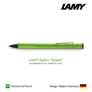 Lamy Safari Green 0.7mm Push Pencil - ดินสอกดลามี่ซาฟารี  สีเขียว