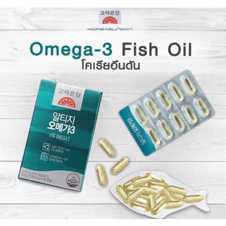 🇰🇷Koreaeundan rTG Omega 3  (1 กล่อง 60 Tablets ) ของแท้100%