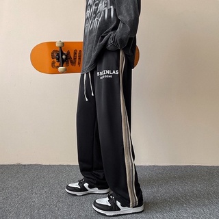 กางเกงลำลองขายาว track pants กางเกงเกาหลี กางเกงฮิปฮอป y2k มาใหม่