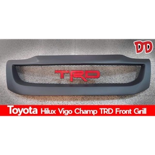 กระจังตะข่าย Toyota Vigo Champ 2012 โลโก้ TRD สีแดง