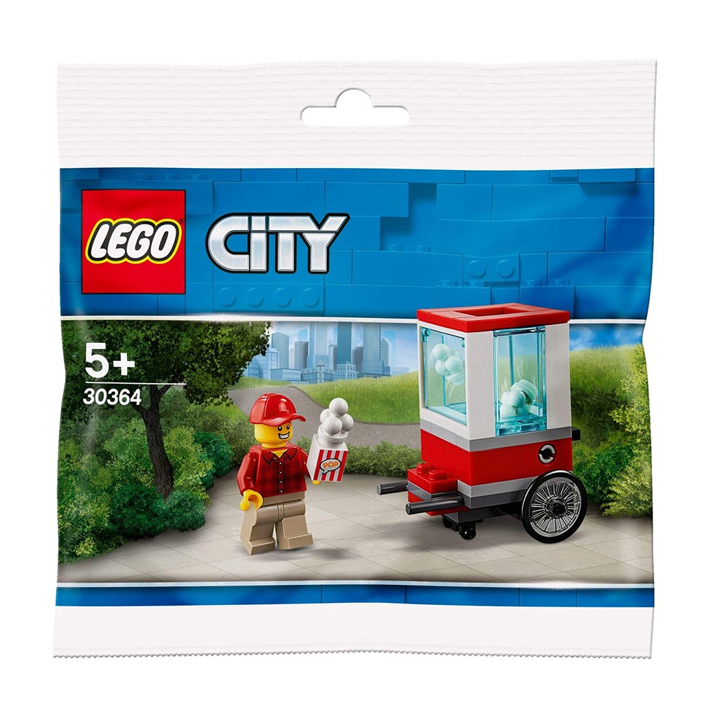 30364 : LEGO City Popcorn Cart Polybag (ซองยับ)
