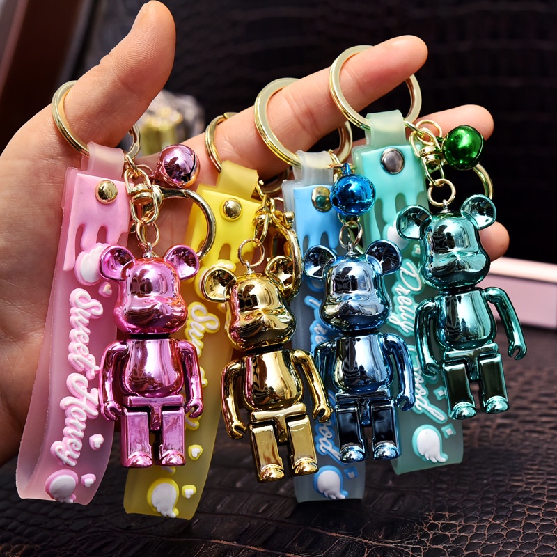 พวงกุญแจ จี้การ์ตูน Bearbrick หลากสี สําหรับห้อยกระเป๋า ของขวัญวันเกิด