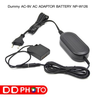 Dummy Battery AC-9V AC Adapter Battery NP-W126 for Fuji XA2, X-Pro1, XE1, XT20, XT2