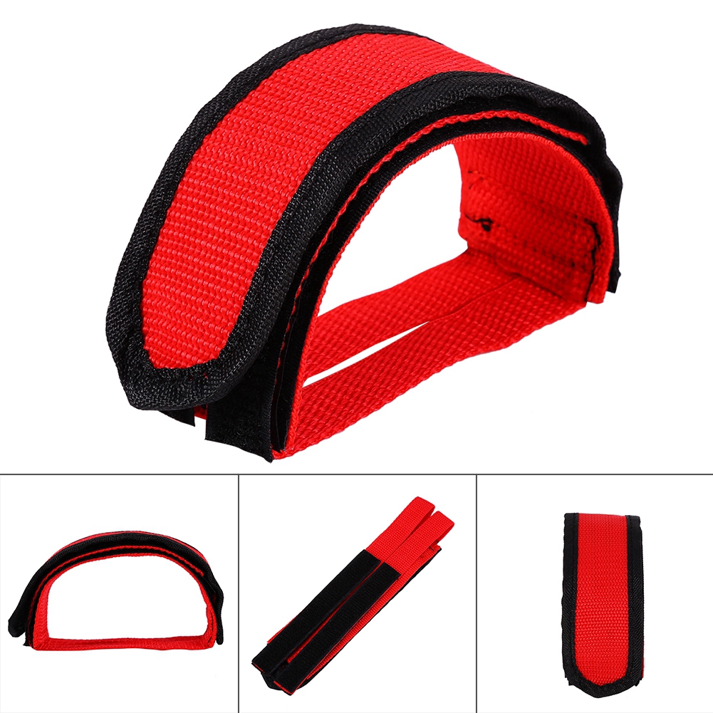Fixed Gear Fixie Road Bike กาว Pedal Toe Clip Strap