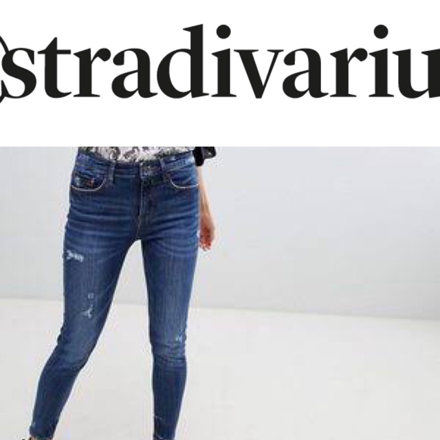 regular high waist jeans stradivarius