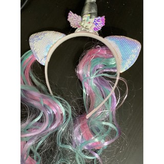 ACC108 คาดผม rainbow unicorn