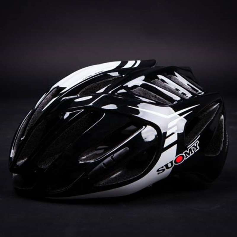 หมวกจักรยาน SUOMY สีดำขาว ไซส์ M 54-58 CM