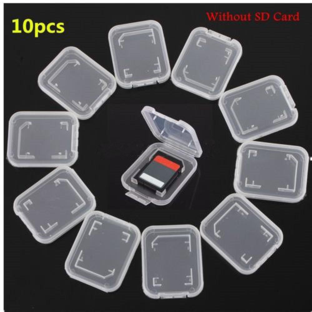 กล่องพลาสติกใสใส่การ์ด SD Card Holder Case 10 ชิ้น