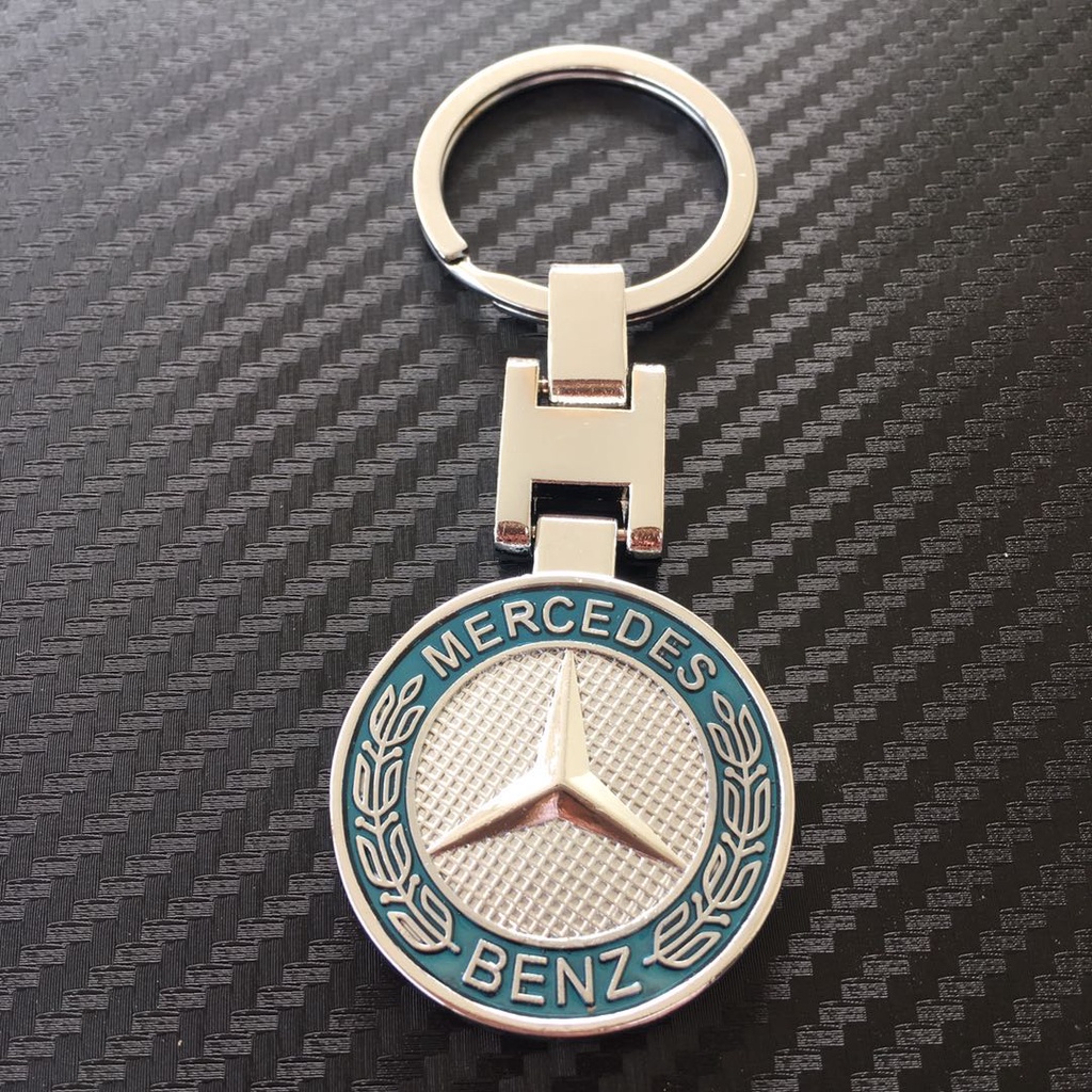 Creative โลโก้รถพวงกุญแจ Benz/Benz รถ Benz สังกะสีอัลลอยด์ 3D พวงกุญแจพวงกุญแจ