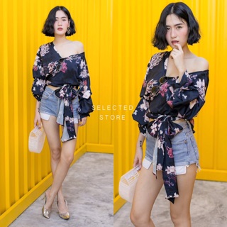 Floral Drape Top