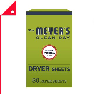 Mrs. Meyer’s : MMY14248* แผ่นอบผ้า Clean Day Dryer Sheets, Lemon 80 Count