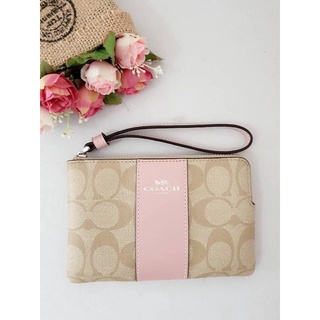 [ลด 70 บาท KOIYSALE]กระเป๋าสตางค์ Coach 7” คล้องมือขนาดเล็ก