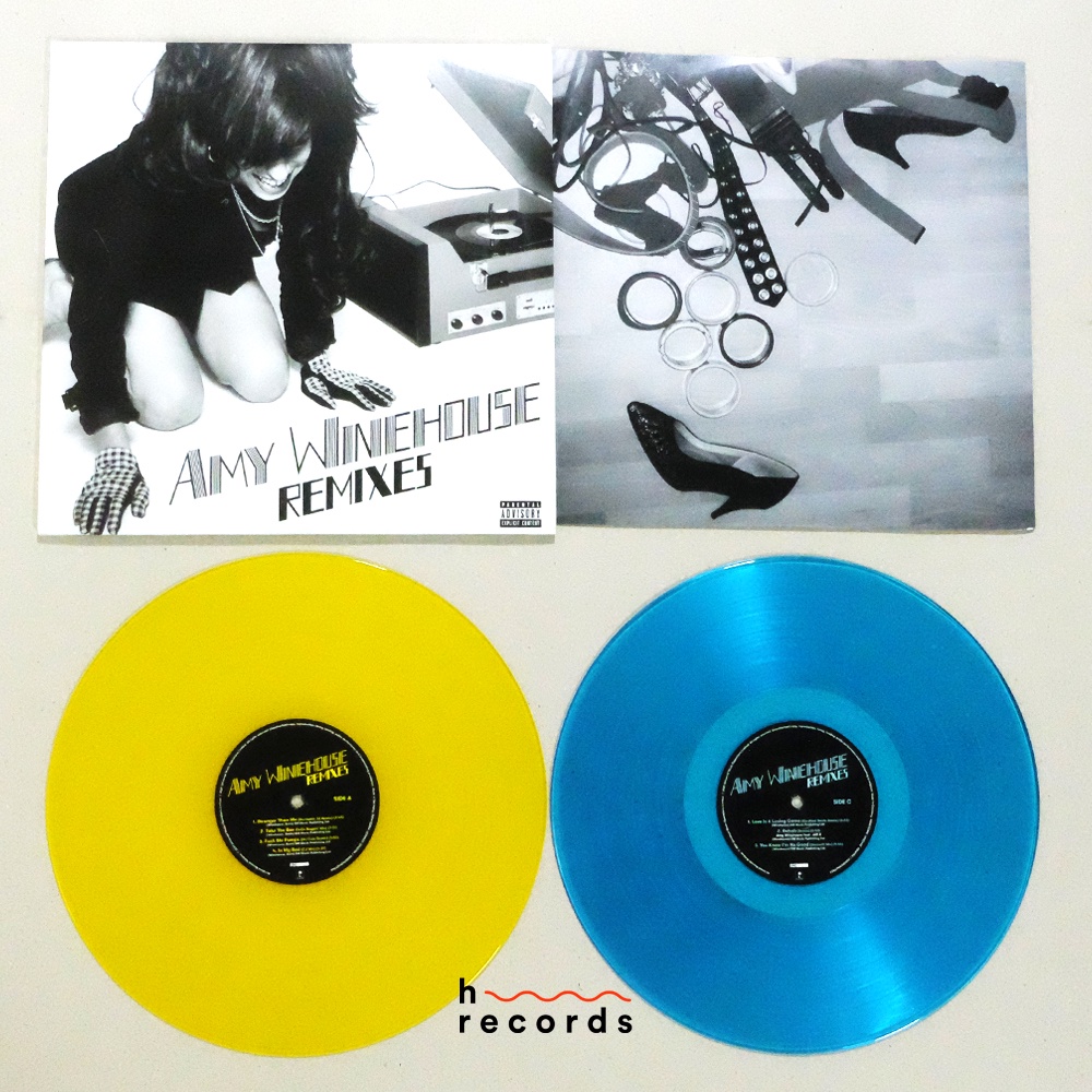 (ส่งฟรี) แผ่นเสียง Amy Winehouse - Remixes (Limited Transparent Yellow & Blue Vinyl 2LP)