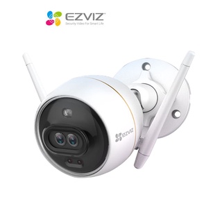 (ใหม่ล่าสุด) กล้องวงจรปิดไร้สาย EZVIZ รุ่น C3X Color Night Outdoor Wi-Fi Camera คมชัดระดับ 2 ล้าน, ภาพสีกลางคืน