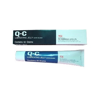เจลหล่อลื่น q-c lubricating jelly 50 กรัม 1 หลอด qc