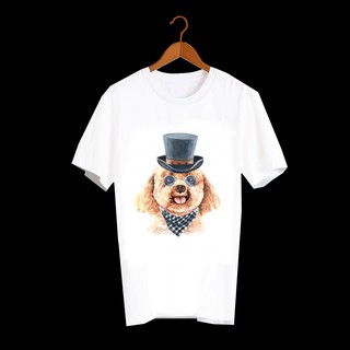 เสื้อลายหมา DPD007 poodle เสื้อยืด เสื้อยืดลายหมา เสื้อยืดสกรีนลายหมา