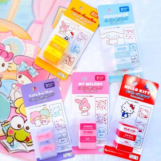 🌸ตัวปั้มหมึกในตัวลายการ์ตูน ของsanrio จากญี่ปุ่น🎏