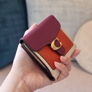 COACH 76302 TABBY SMALL WALLET IN COLORBLOCK