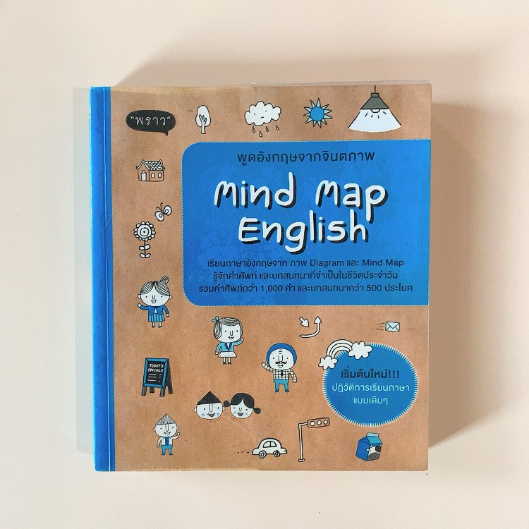 หนังสือ 📘: Mind Map English พูดอังกฤษจากจินตภาพ +CD สนพ.พราว