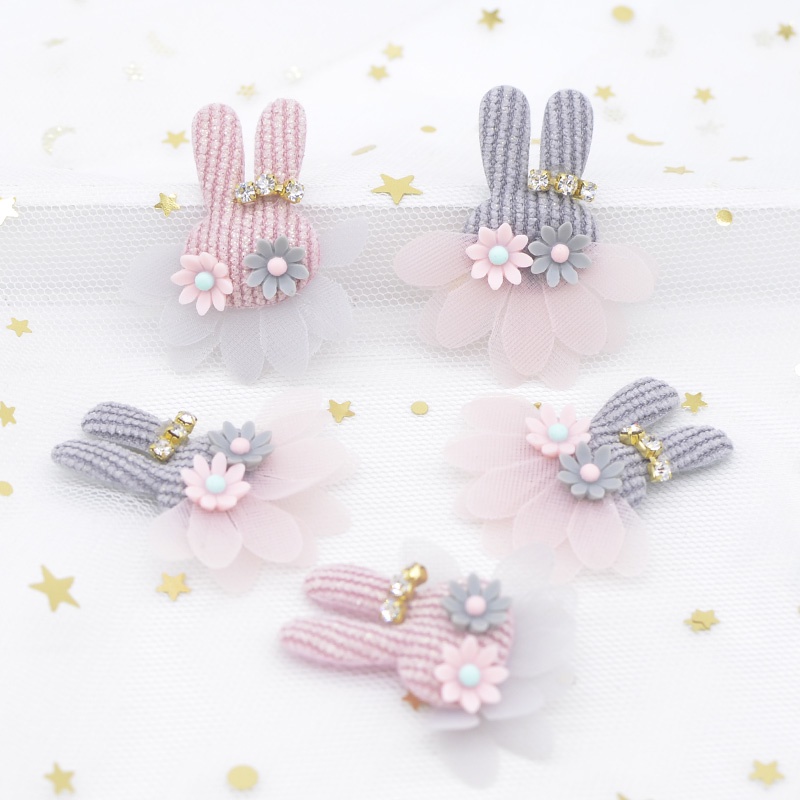 10 ชิ้นกระต่าย Appliques Scrapbooking Ornamnet แพทช์ DIY หัตถกรรมอุปกรณ์