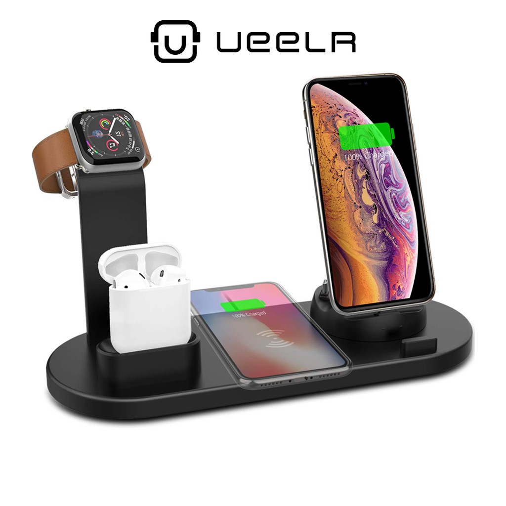Wireless Charger 3 in 1 แท่นชาร์จไร้สาย 10W แท่นชาร์จมือถือ แอร์พอต Applewatch Smart Docking