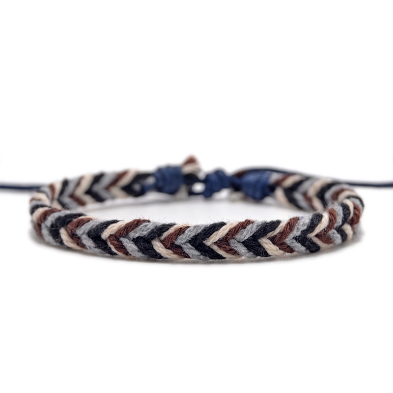 สร้อยข้อเท้า เชือกถัก ผ้าฝ้าย สไตล์โบฮีเมียน แฟชั่นสําหรับผู้หญิง ราคา ถูกที่สุด ดีลบีเคเค แกลเลอรีภาพที่ 6