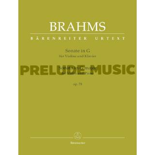 (Violin and Piano) Brahms, Johannes Sonata for Violin and Piano in G major op. 78 (BA9431)