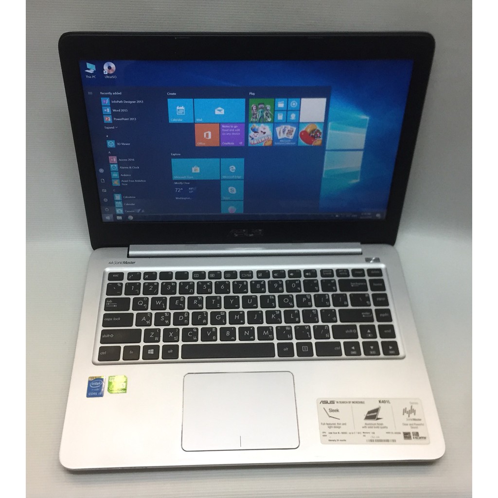 Notebook ASUS K401LB Core i5 5200U 2.20 Ram 4 gb hdd 1 TB + 24 gb ssd GT 940M 2 gb 14inch full HD