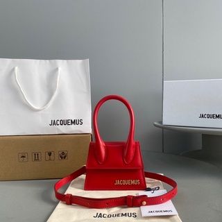 พรี​ Jacquemus 2102หนังแท้กระเป๋าแฟชั่นกระเป๋าสตางค์ แบรนด์เนน