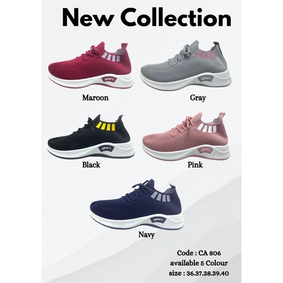 NEW COLLECTION รองเท้าผู้หญิงนําเข้า, SOFT, FASHION, SPORTY CA 806