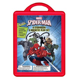 หนังสือเด็กสไปเดอร์แมน Spiderman Book + Magnet Scene Box Set