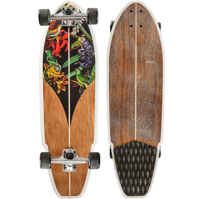 🦜 มีพร้อมส่ง🦜 บอร์ดนก Decathlon Carve 540 (ลายนก) Surf Skate Skateboard เซิร์ฟสเก็ต เซิร์ฟเสก็ต สเก็ตบอร์ด เสก็ตบอร์ด