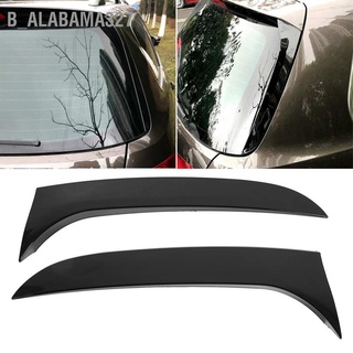 Alabama327 อะไหล่ปีกกระจกมองหลัง Abs กันสึกหรอ สีดําวาว แบบเปลี่ยน สําหรับ B6 Wagon 2005‐2010 2 ชิ้น