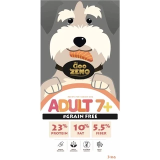 [ ส่งฟรี ] Zeno อาหารสุนัขซีโน่ สูตรสูงวัยอายุ 7ปี+ รสปลาแซลมอนและปลาทูน่า ขนาด 12โล ขนาดเม็ด 6.5mm.