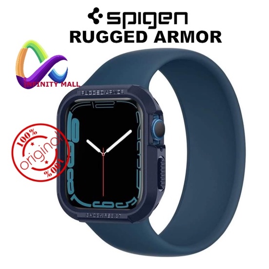 เคส Spigen Rugged Armor ใช้สำหรับ apple watch series 8 / 7 / 6 / 5 / 4 / SE 40 41 44 45 mm. case เคส apple watch