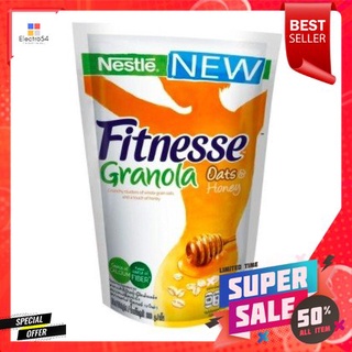 Fitness Granola Oats and honey 300g มีกลูเตนจากข้าวโอ๊ต ข้าวสาลี และบาร์เลย์ อาจมีนม