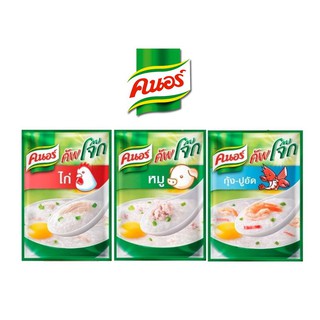 ราคาพิเศษ!! โจ๊ก คนอร์ โจ๊กกึ่งสำเร็จรูป 30 กรัม แพ็ค 12 ซอง (หมู, ไก่, กุ้ง-ปูอัด) ส่งเร็ว🚛💨