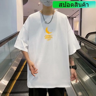 เสื้อยืดคอกลมแขนสั้นพิมพ์ลายการ์ตูนแฟชั่นญี่ปุ่นสําหรับผู้ชาย