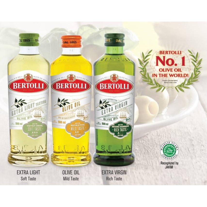 Bertolli  Olive Oil เบอร์ทอลลี่ น้ำมันมะกอกของแท้ 100%