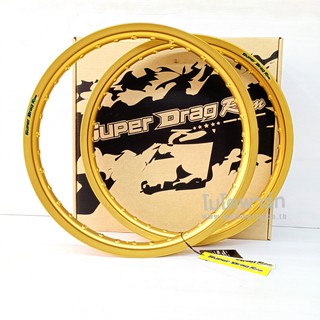 วงล้อ Super Drag Rim 1.20 , 1.40 ขอบ 17 สีทอง DID ( ราคาต่อคู่ )