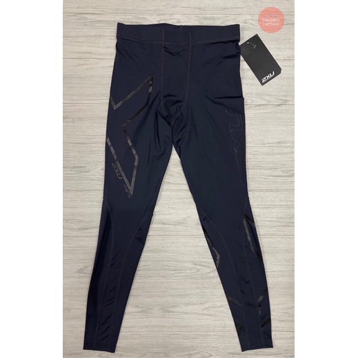 2XU men's mid-rise compression long tights กางเกงรัดกล้ามเนื้อขายาว สีกรม ไซซ์ M ของแท้