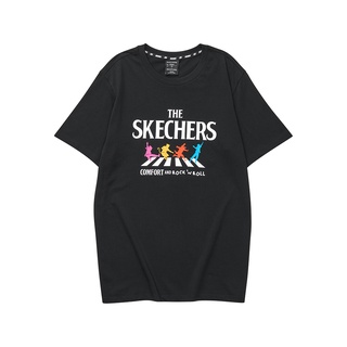 ผ้าฝ้าย 100%Skechers สเก็ตเชอร์ส เสื้อยืดแขนสั้น ผู้ชาย Short Sleeve Tee-L122M113-0018S-3XL