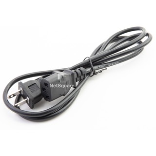 สายไฟคอม AC Power Cable US Plug Male to Female 2 ขา ขนาด 120cm