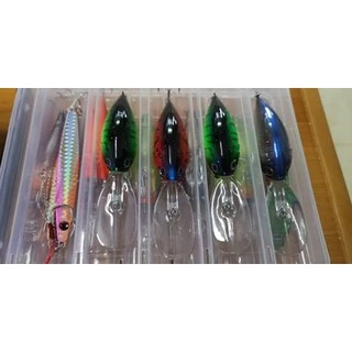 [คนตกปลา] เหยื่อปลอมดำลึก งาน ชะโด กระสูบ ขนาด11.4cm น้ำหนัก21g Laser deep diving Crankbait Sea Fishing Lure