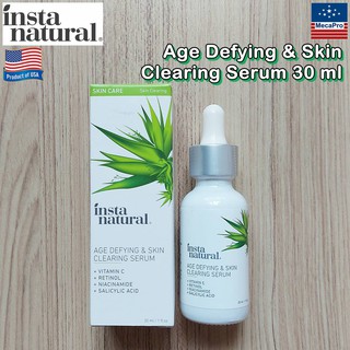 InstaNatural® Age Defying &amp; Skin Clearing Serum 30 ml เซรั่ม สำหรับผิวที่มีริ้วรอย