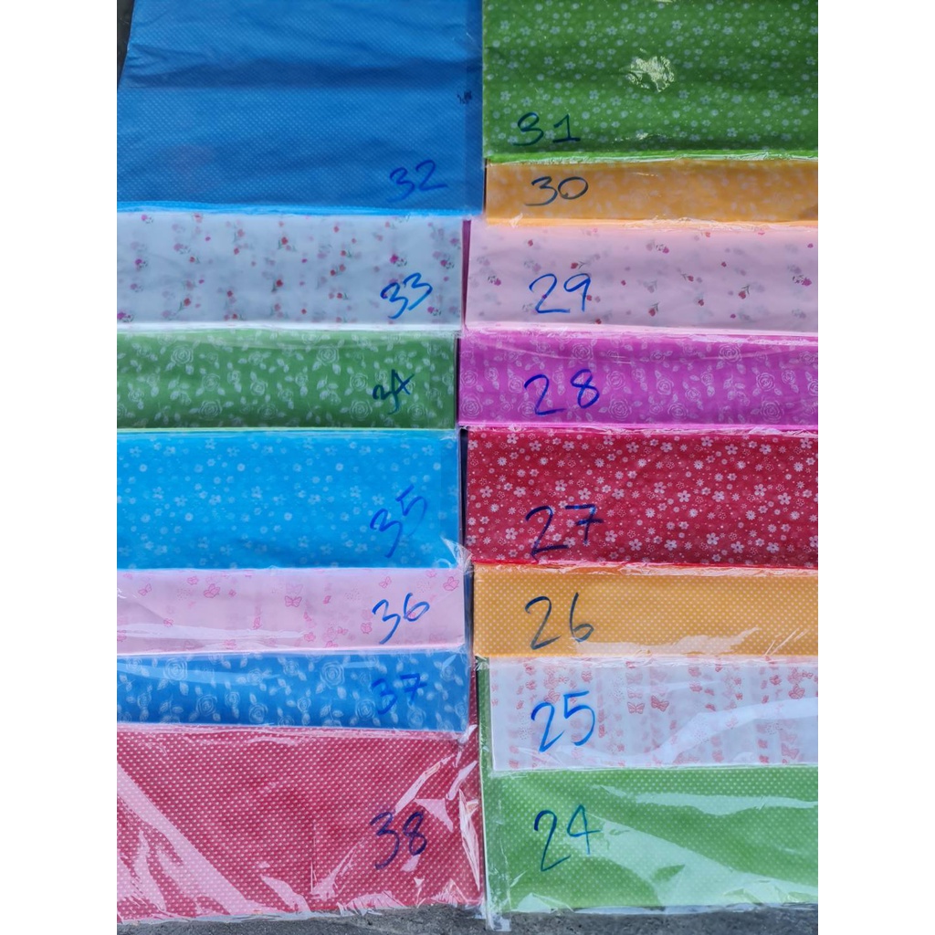 ลายใหม่ หน้า 2/2**ปลีก-ส่ง กระดาษสา ลาย ทำช่อดอกไม้ เหรียญโปรยทาน