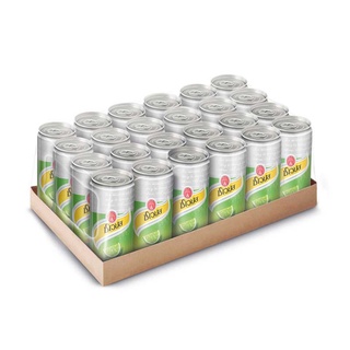 ชเวปส์ เครื่องดื่มน้ำอัดลม มะนาวโซดา 330 มล. แพ็ค 24 กระป๋องSchweppes soft drink lemon soda 330 ml. pack of 24 cans